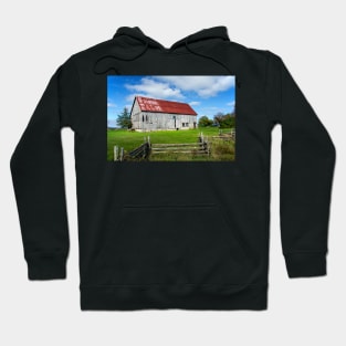 Old Barn With Red Roof, Prince Edward County Hoodie